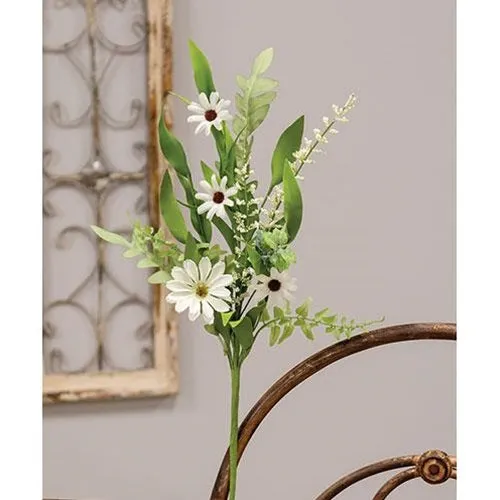 💙 Cape Daisy Astilbe and Herb 19" Faux Floral Spray