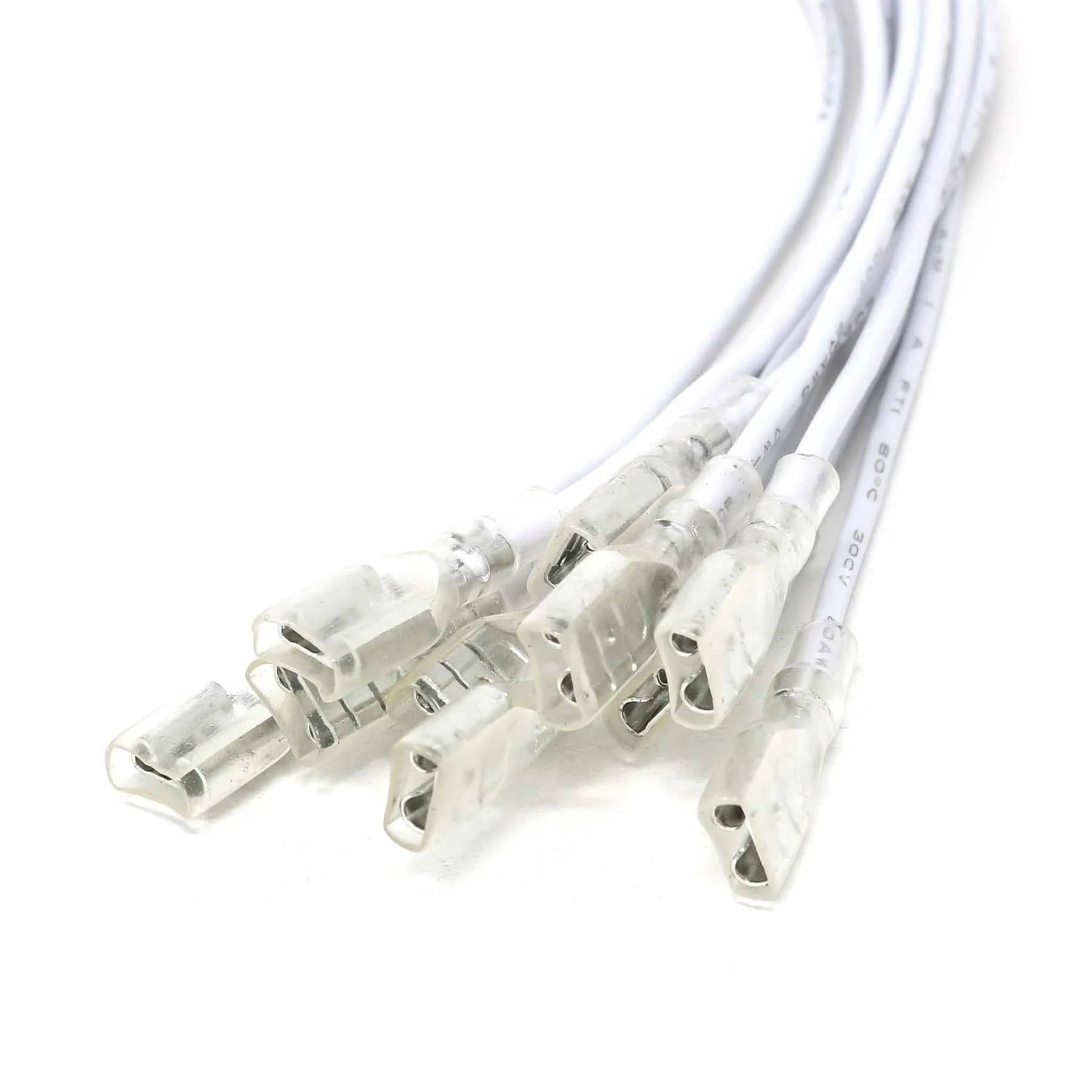 4.8mm/0.187" Spade to Female Jumper Wires (10-Pack)