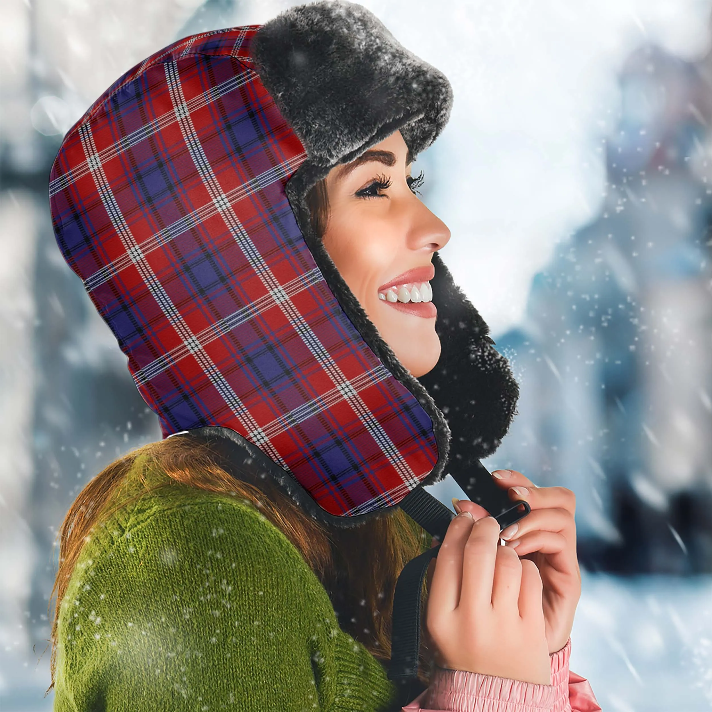 Ainslie Tartan Winter Trapper Hat