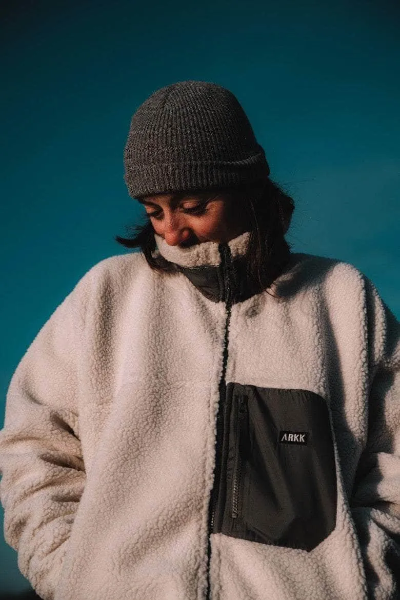 ARKK Box Logo Polar Jacket | Light Sand Dark Army