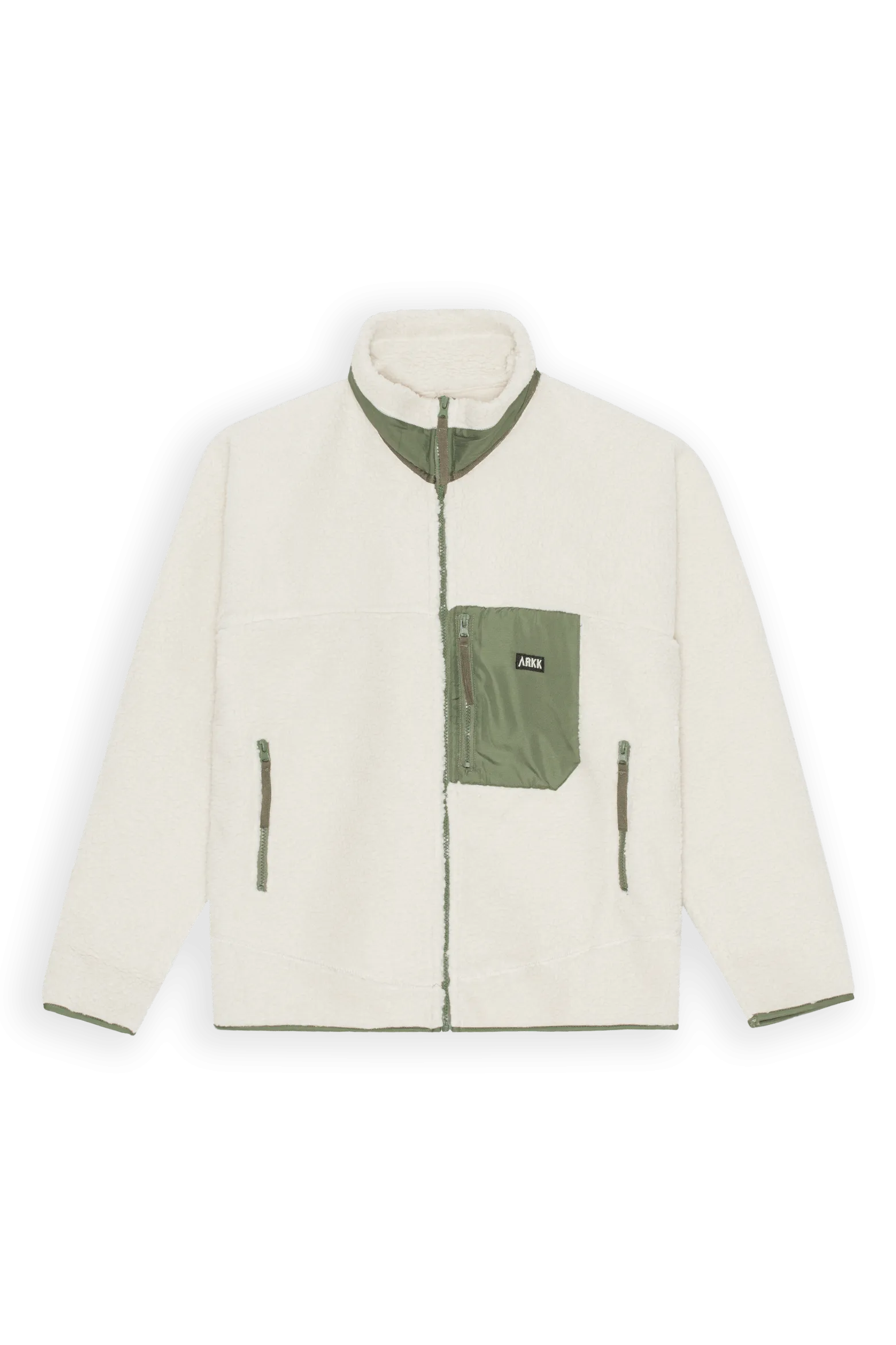 ARKK Box Logo Polar Jacket | Light Sand Dark Army