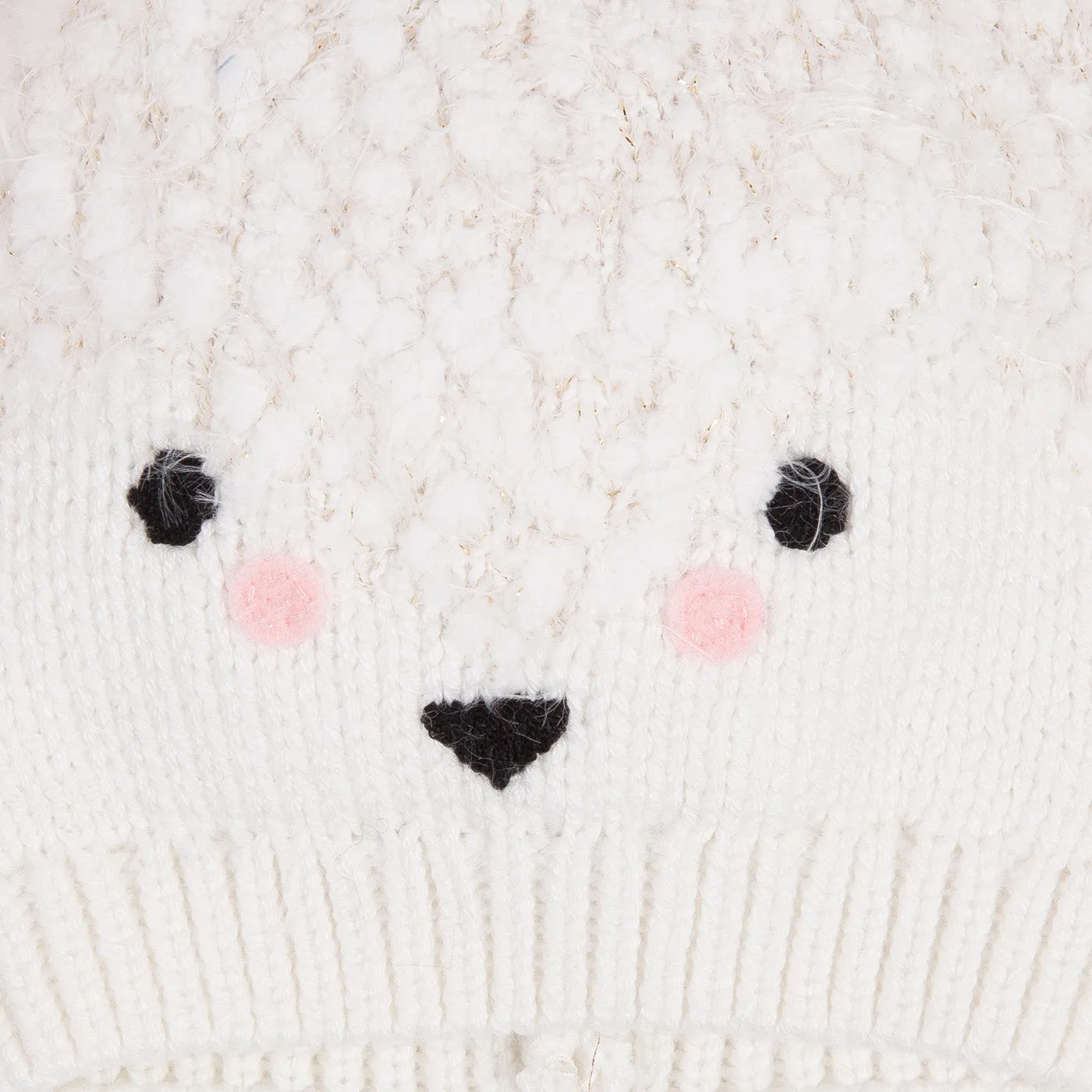 Baby Fluffy Knitted Hat with Pompom