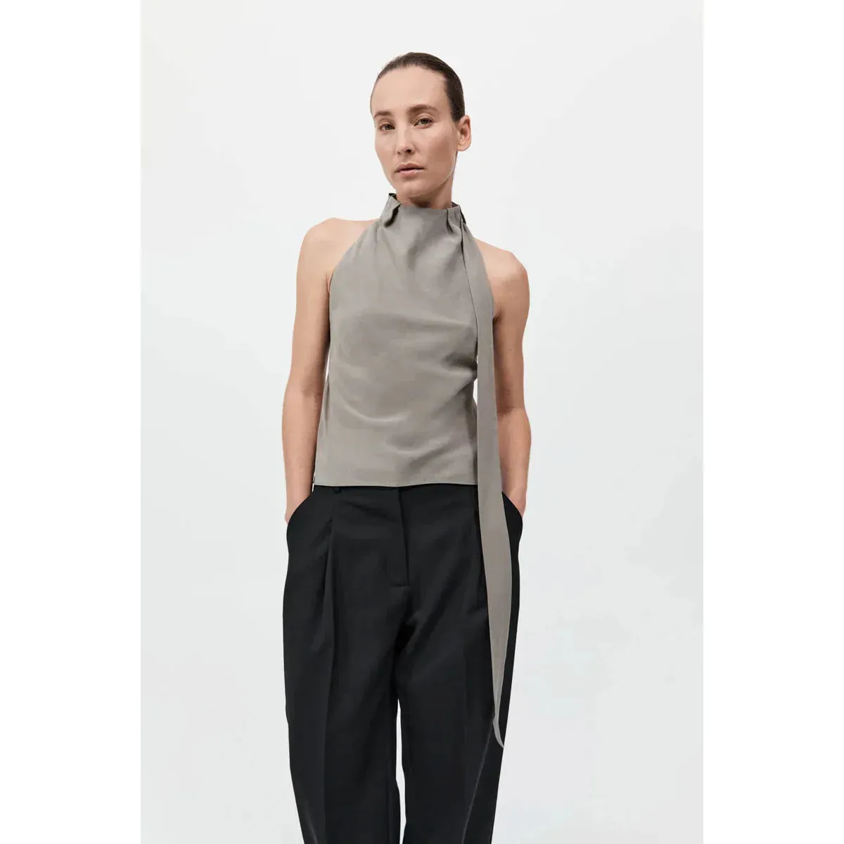 BIAS SCARF TOP