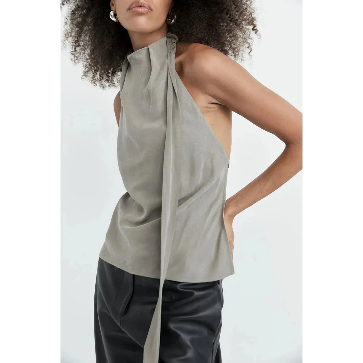 BIAS SCARF TOP