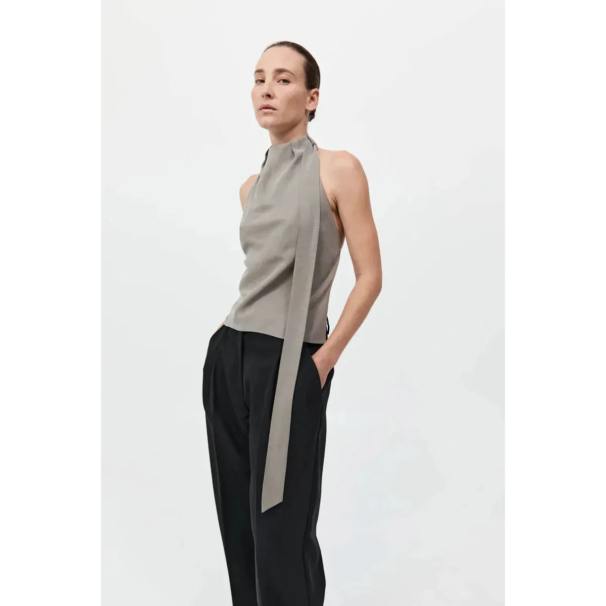 BIAS SCARF TOP
