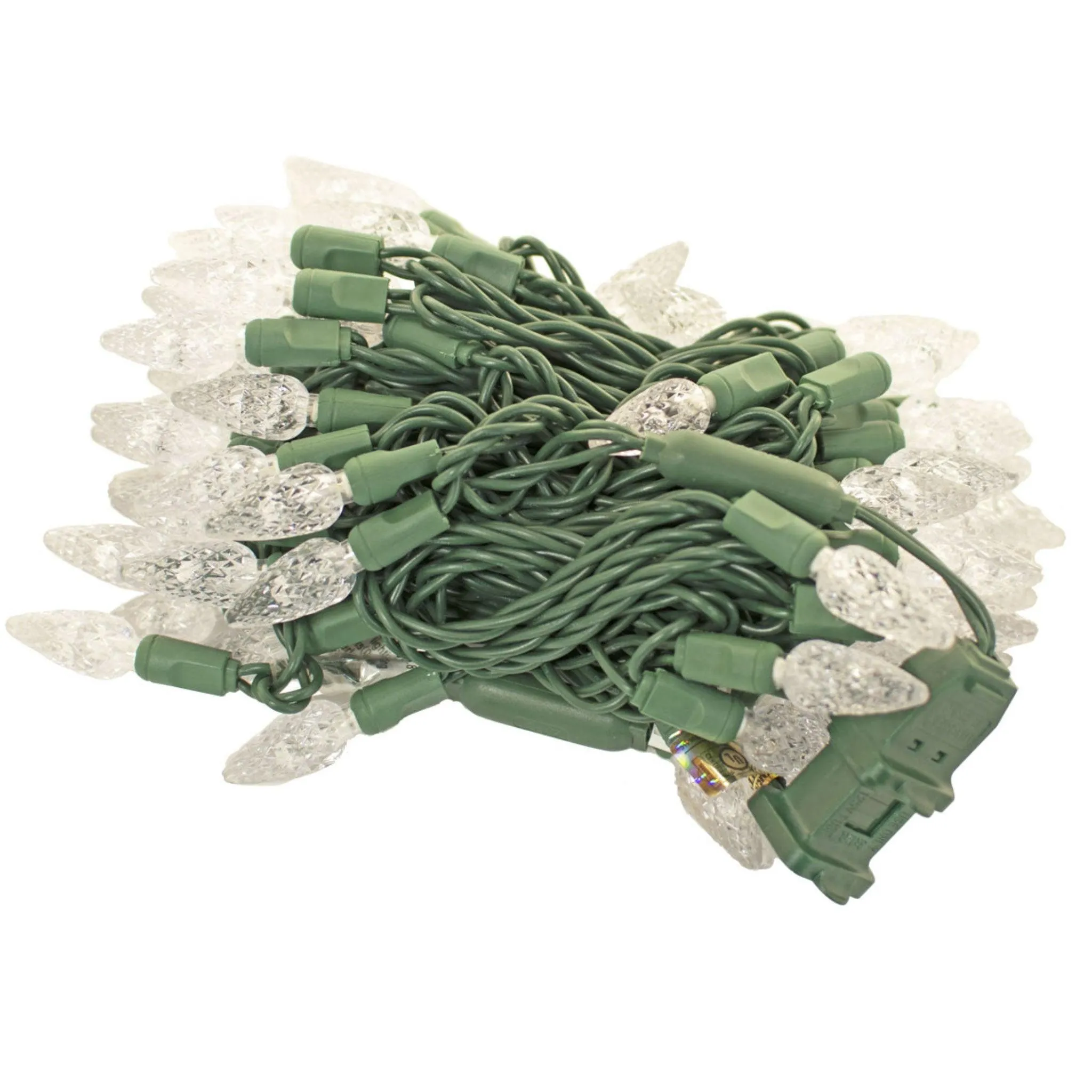 C6 LED Warm White Christmas Lights