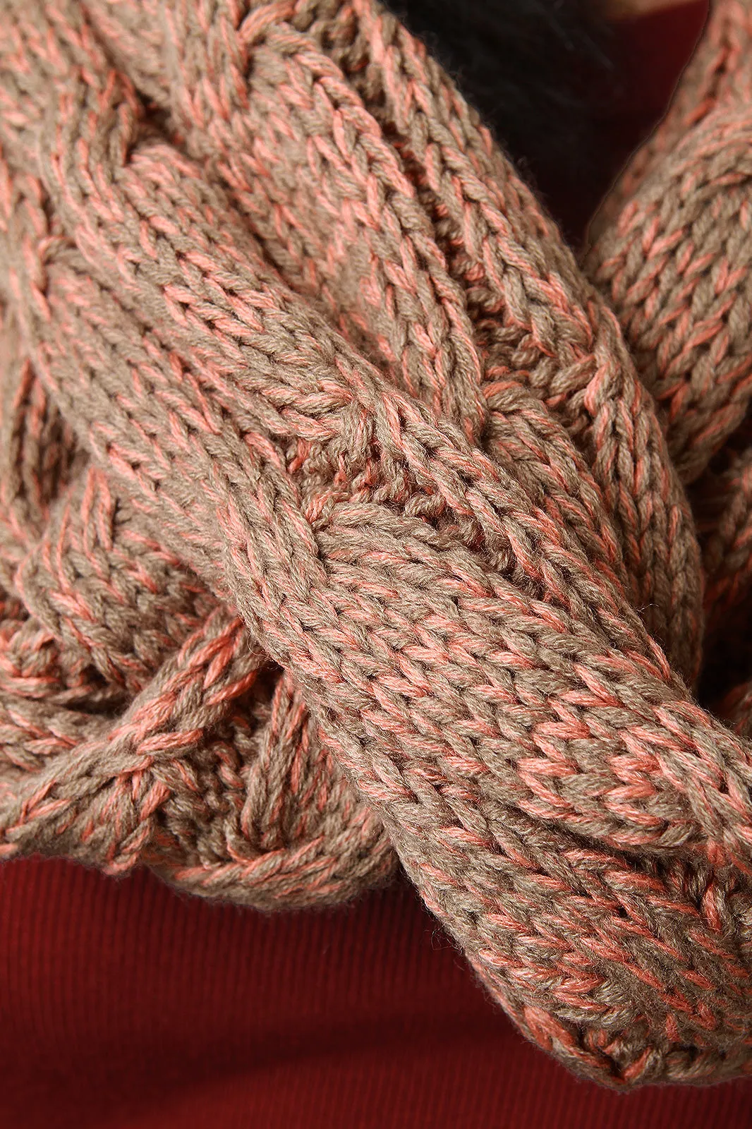 Cable Knit Infinity Scarf