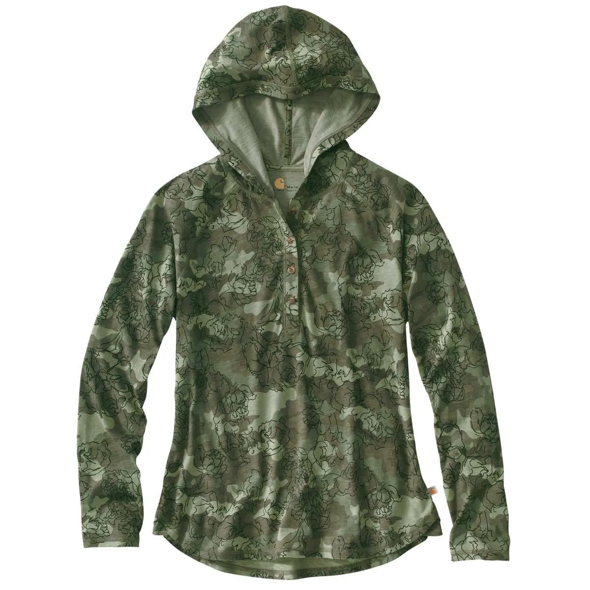Carhartt Women's Olive Coleharbor Printed Hoodie