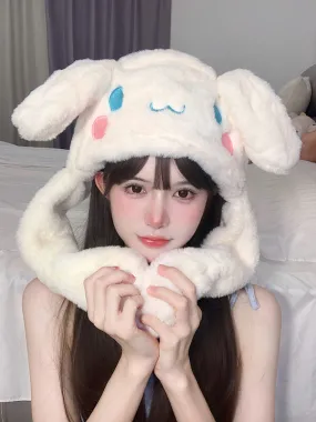 Cartoon Plush Warm Ears Hat