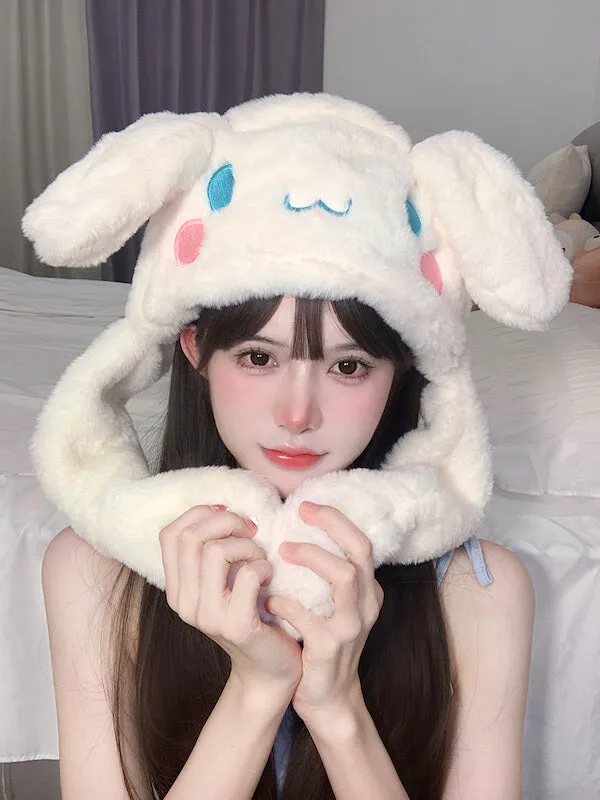 Cartoon Plush Warm Ears Hat