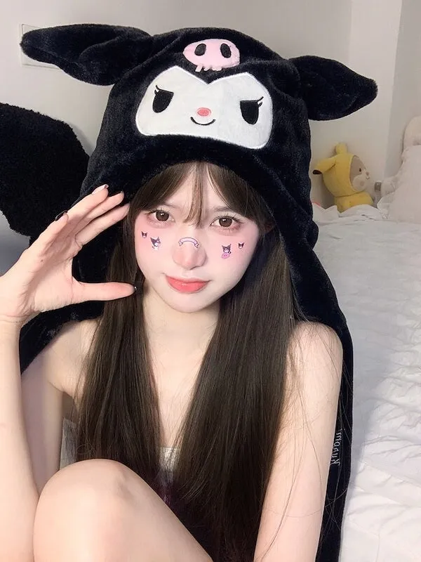 Cartoon Plush Warm Ears Hat