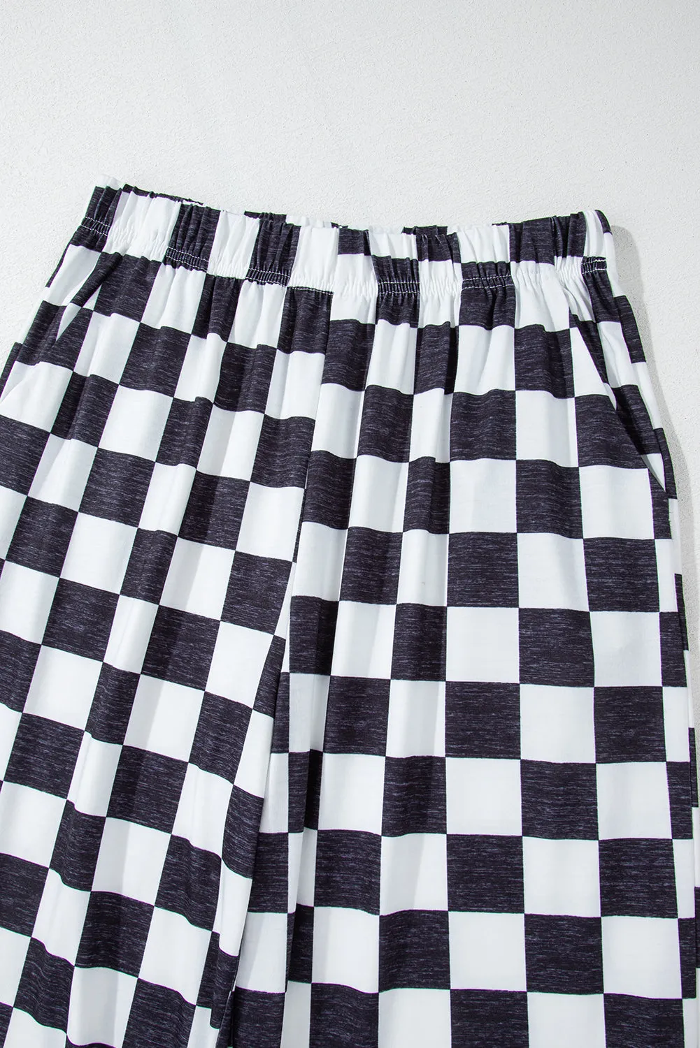 Checkmate High Waist Wide Leg Pants