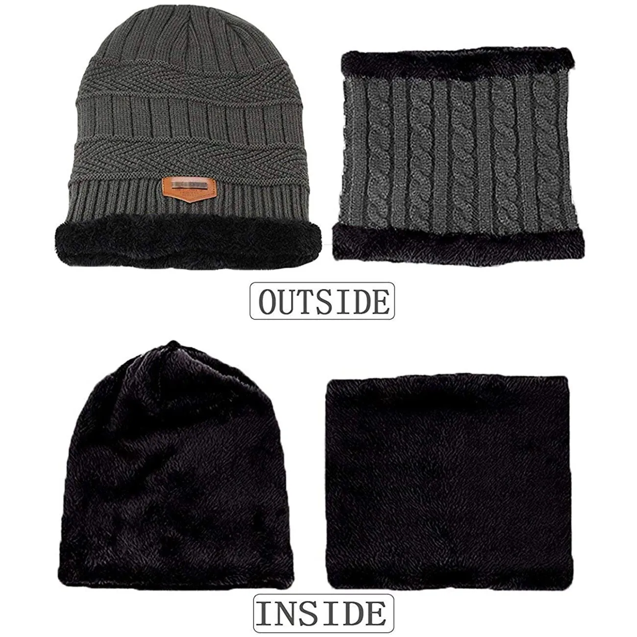 Children's Winter Hat and Scarf Set