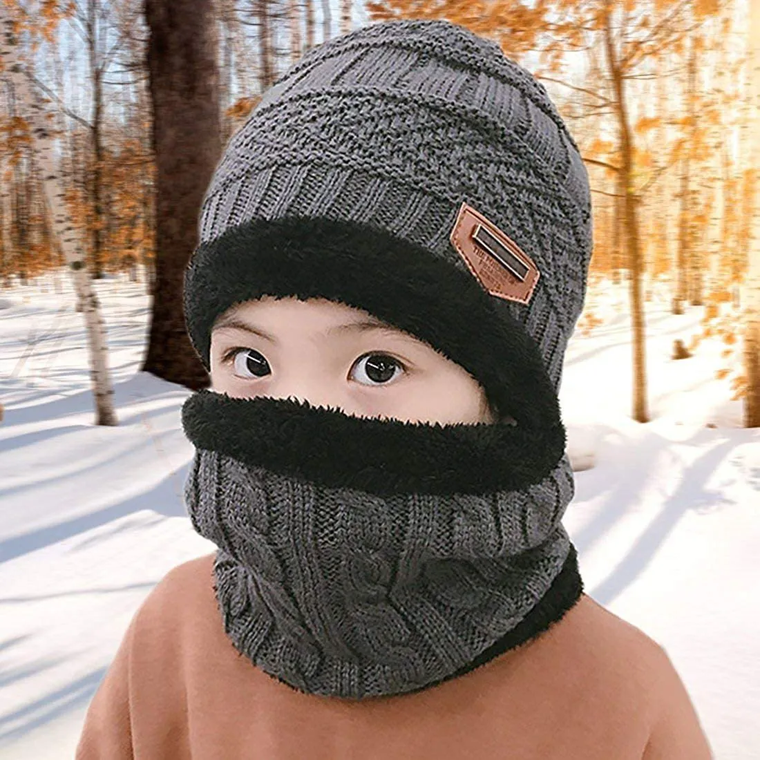 Children's Winter Hat and Scarf Set