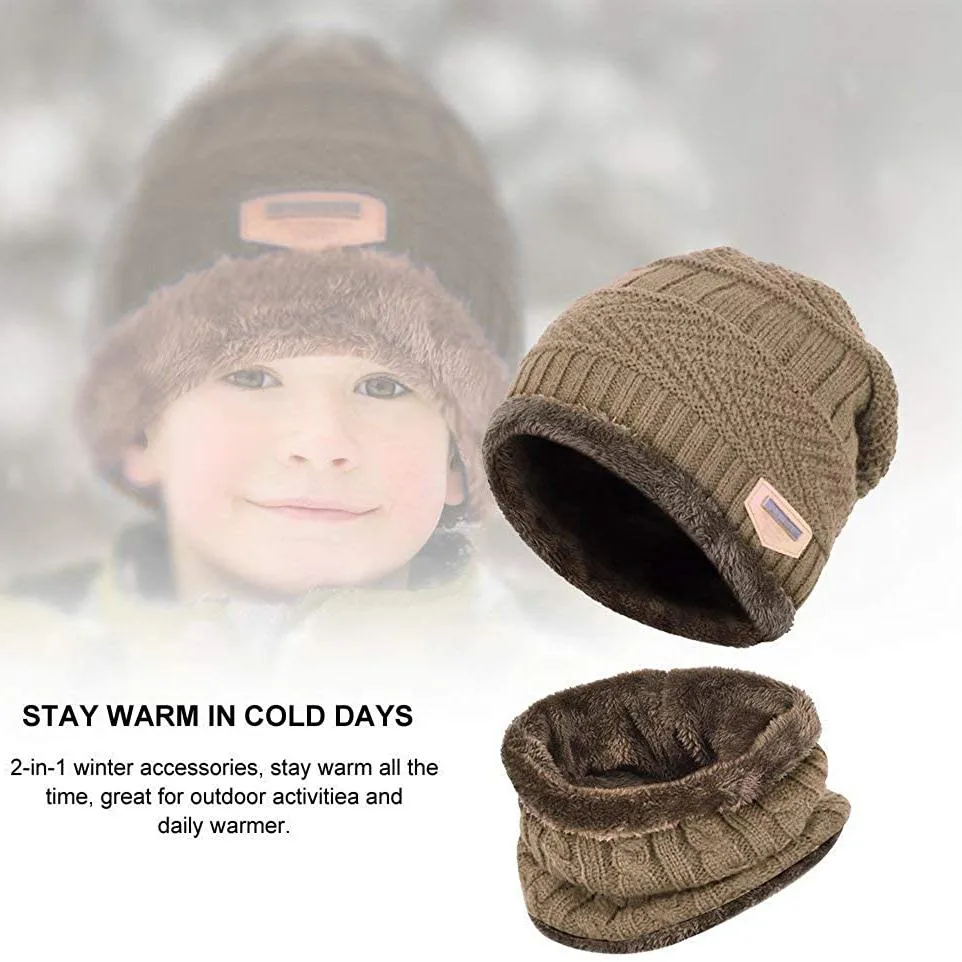 Children's Winter Hat and Scarf Set
