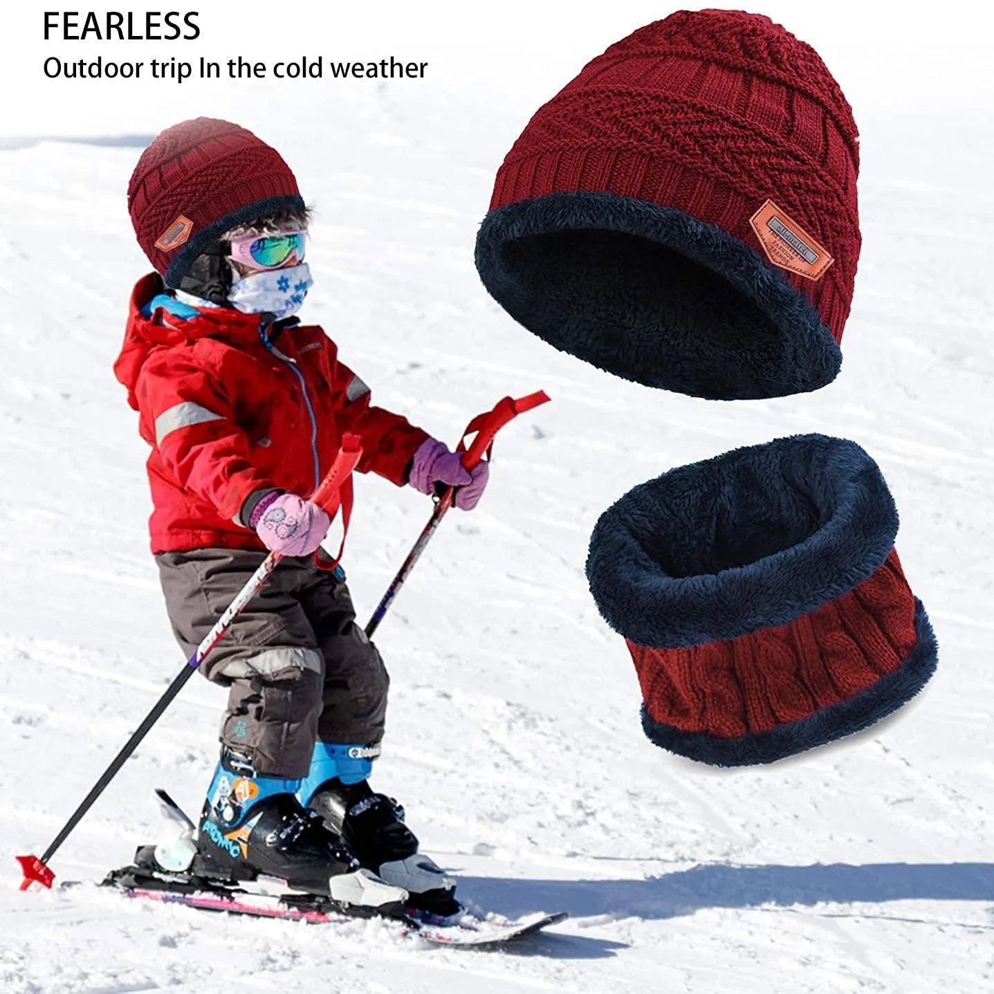 Children's Winter Hat and Scarf Set