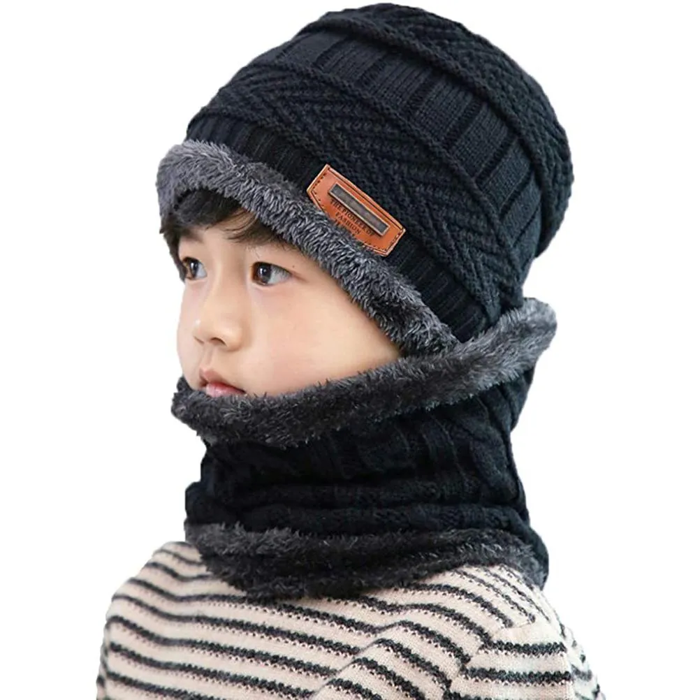 Children's Winter Hat and Scarf Set