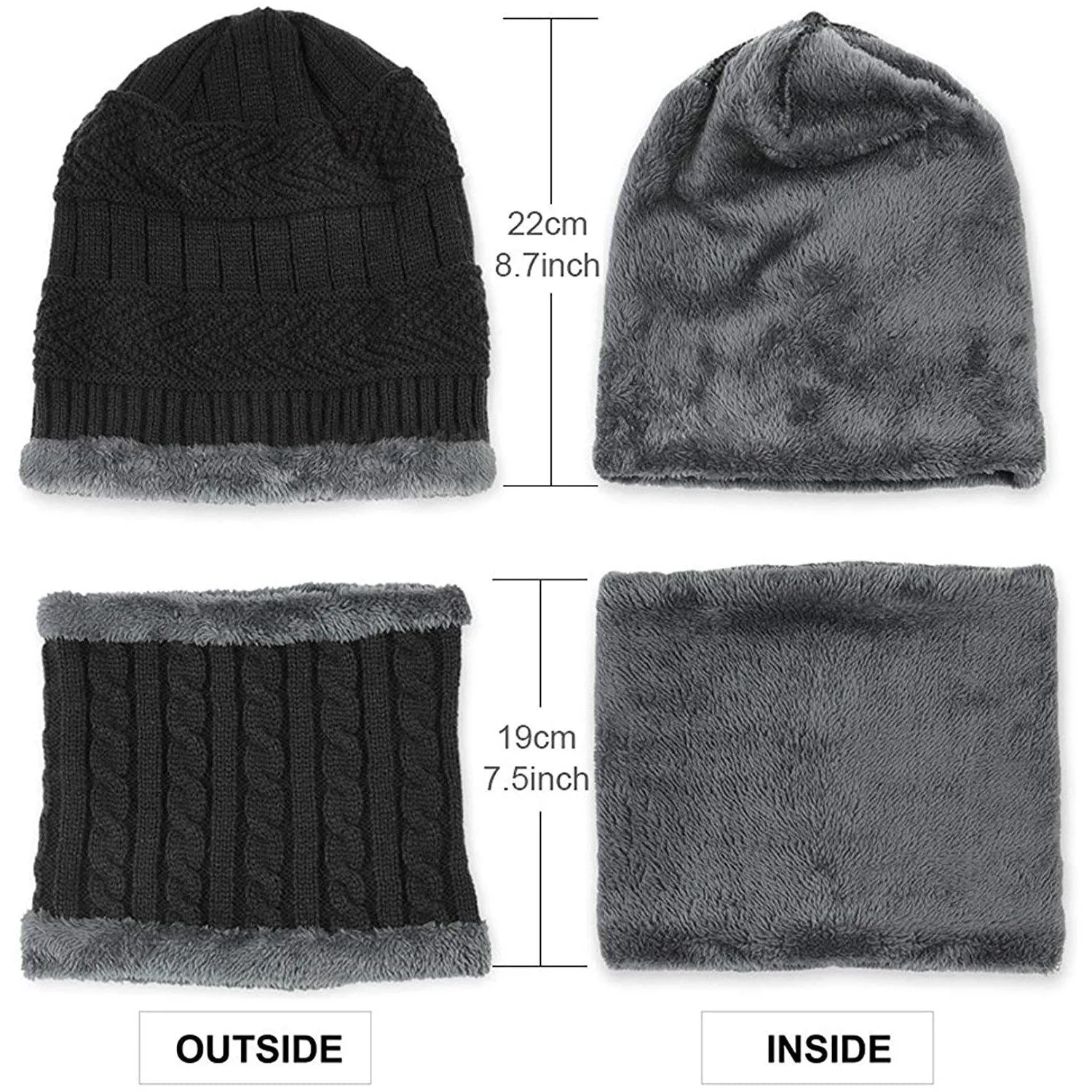 Children's Winter Hat and Scarf Set