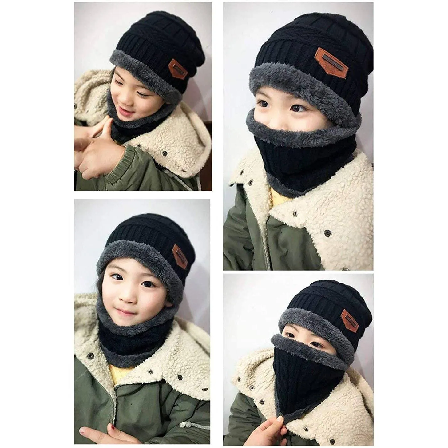 Children's Winter Hat and Scarf Set