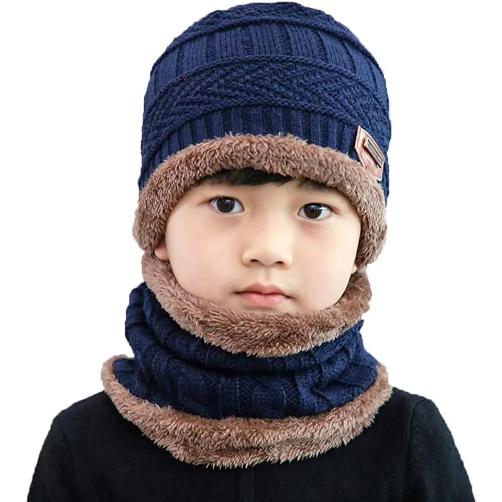 Children's Winter Hat and Scarf Set