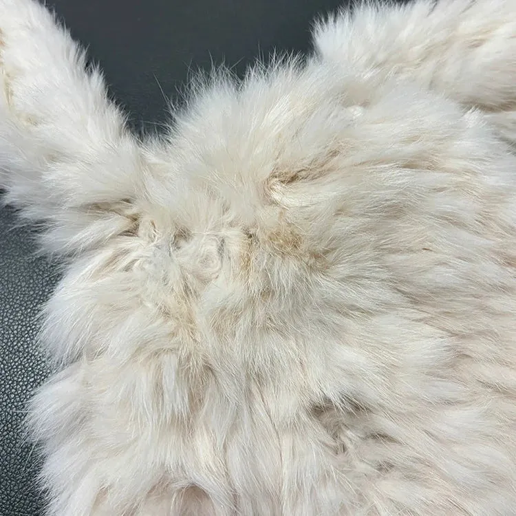 Cute Rabbit Fur Knitted Plush Ear Protectors