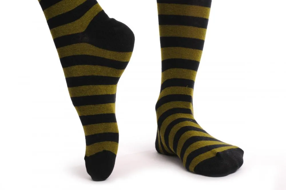 Dark Green & Black Horizontal Stripes