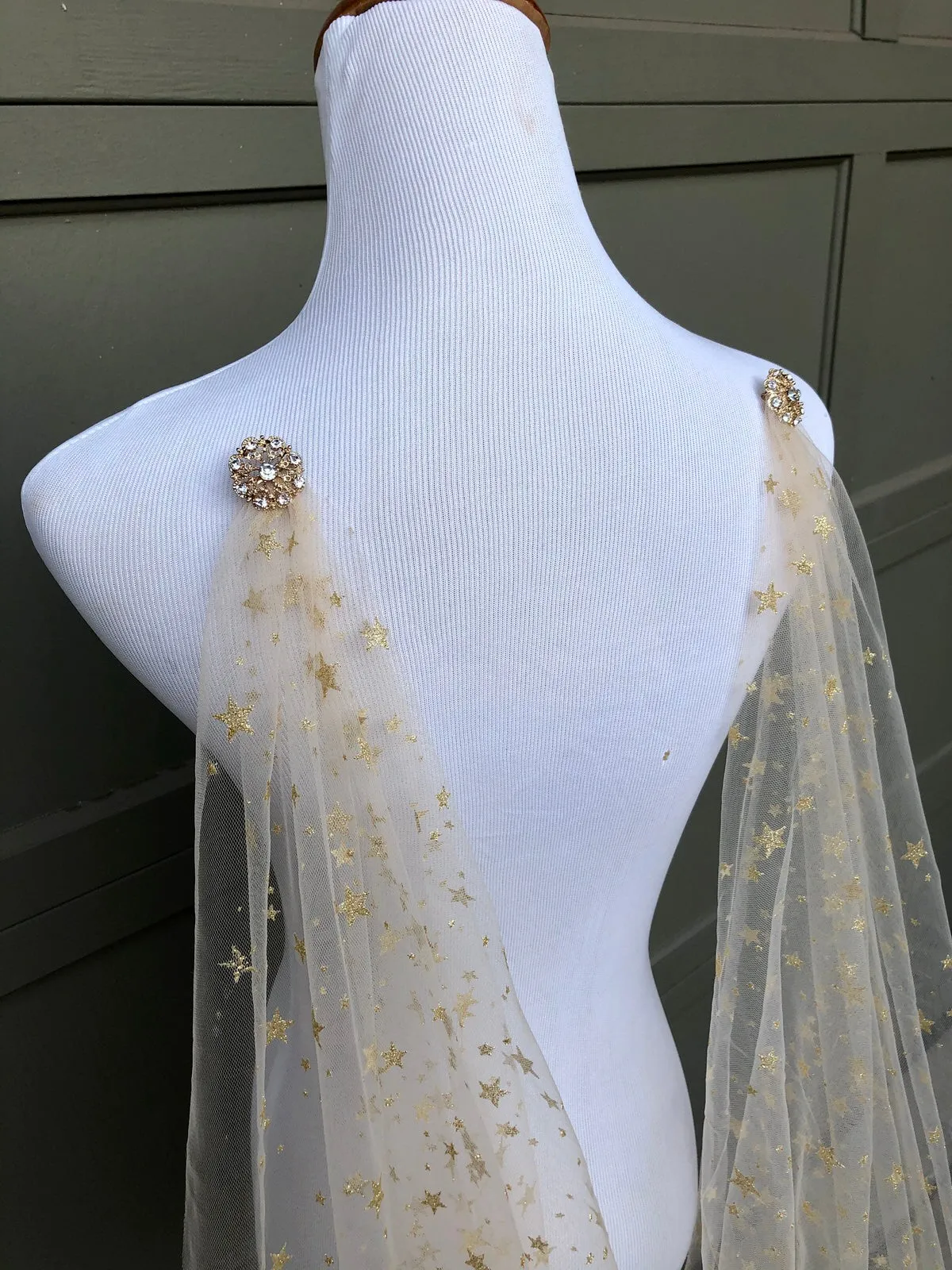 DIY Long Draped Wedding Cape Veil Pattern PDF Tutorial