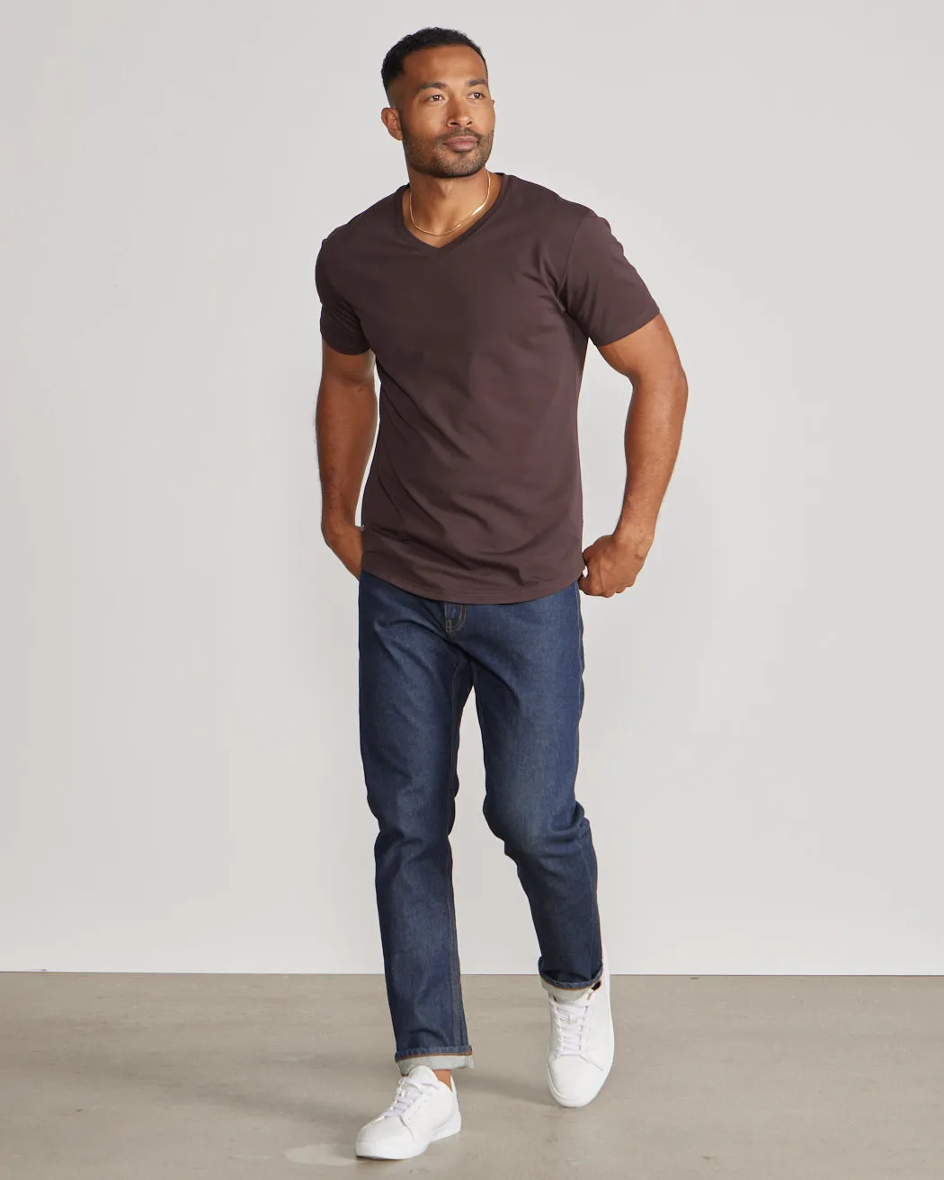 Drop-Cut V-Neck: LUX <!-- Size XL -->