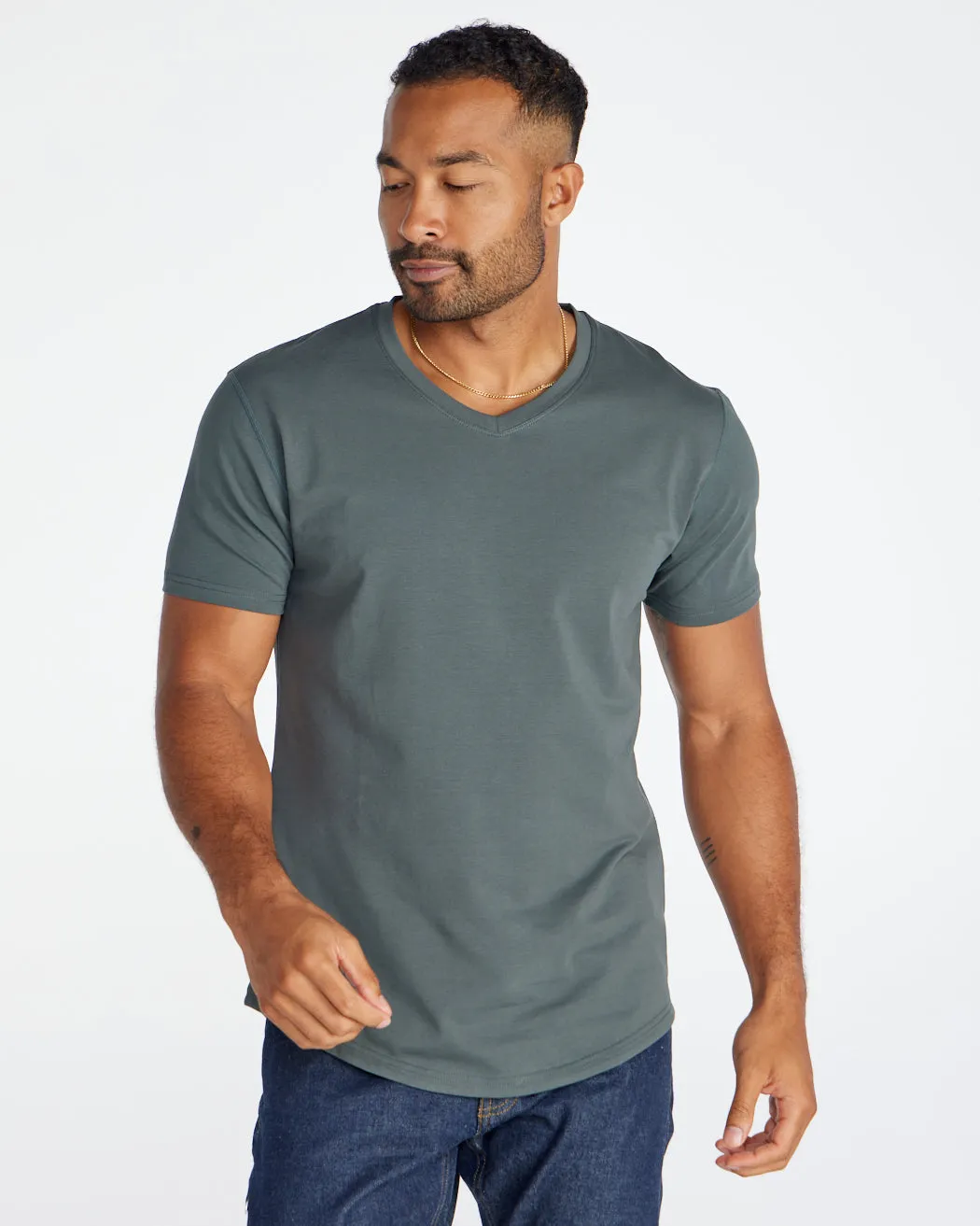 Drop-Cut V-Neck: LUX <!-- Size XL -->