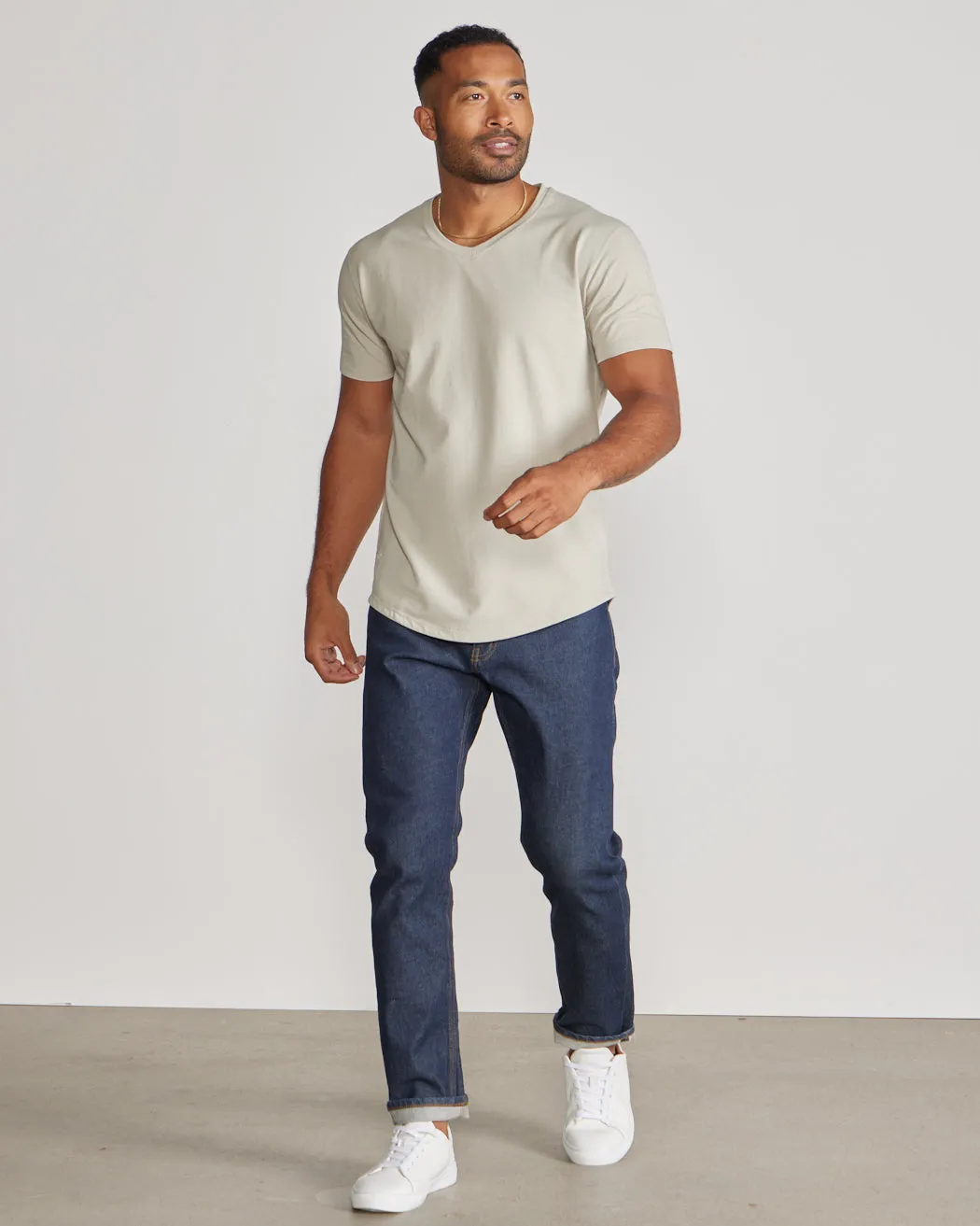 Drop-Cut V-Neck: LUX <!-- Size XL -->