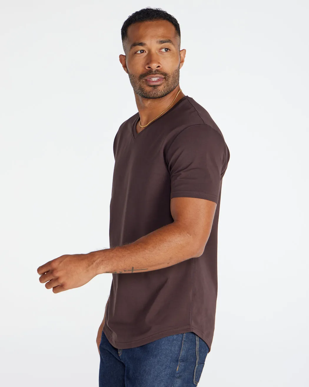 Drop-Cut V-Neck: LUX <!-- Size XL -->