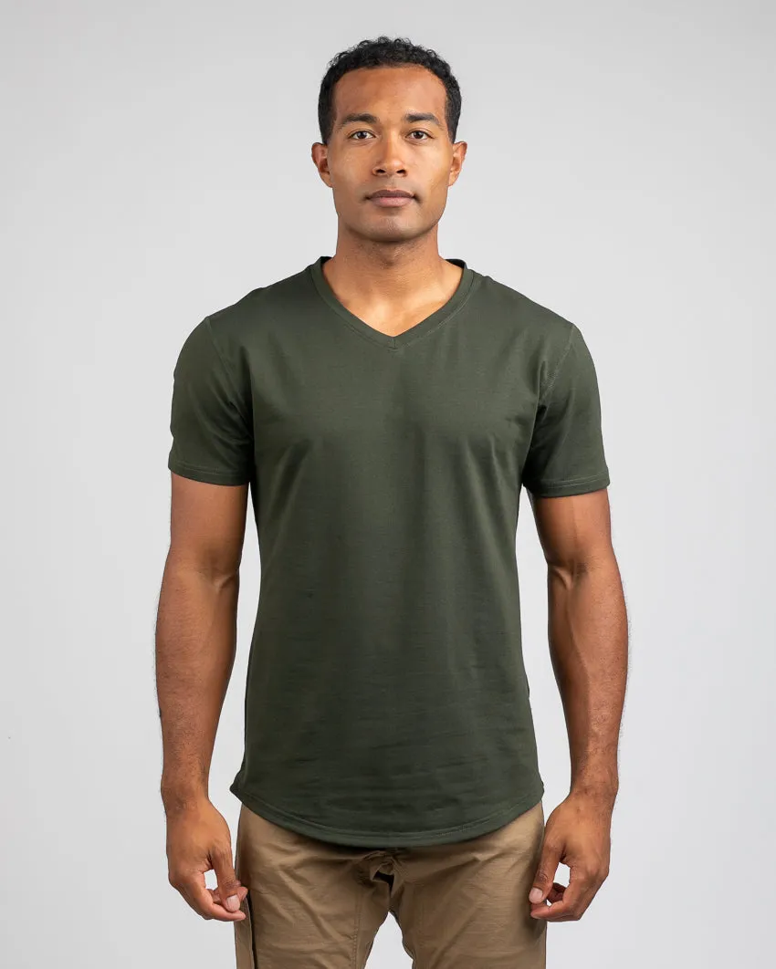 Drop-Cut V-Neck: LUX <!-- Size XL -->