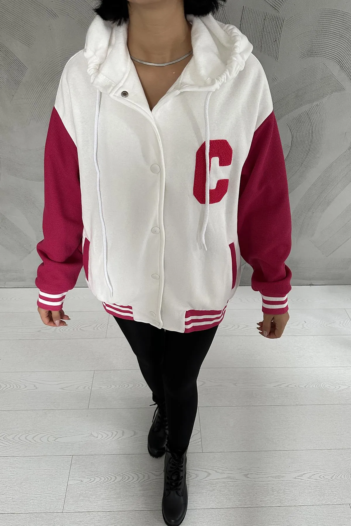 ELS Hooded College Coat - Ecru - Wollongong