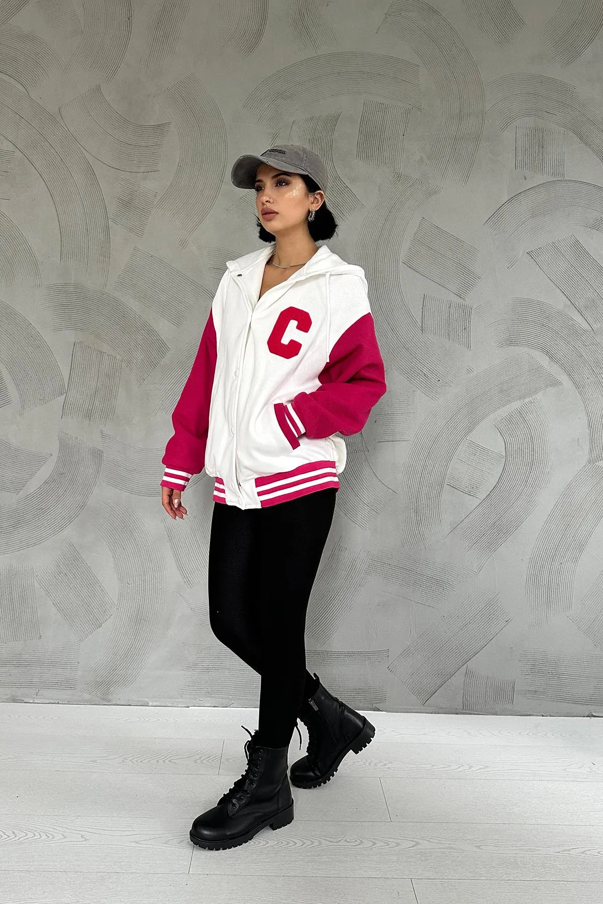 ELS Hooded College Coat - Ecru - Wollongong