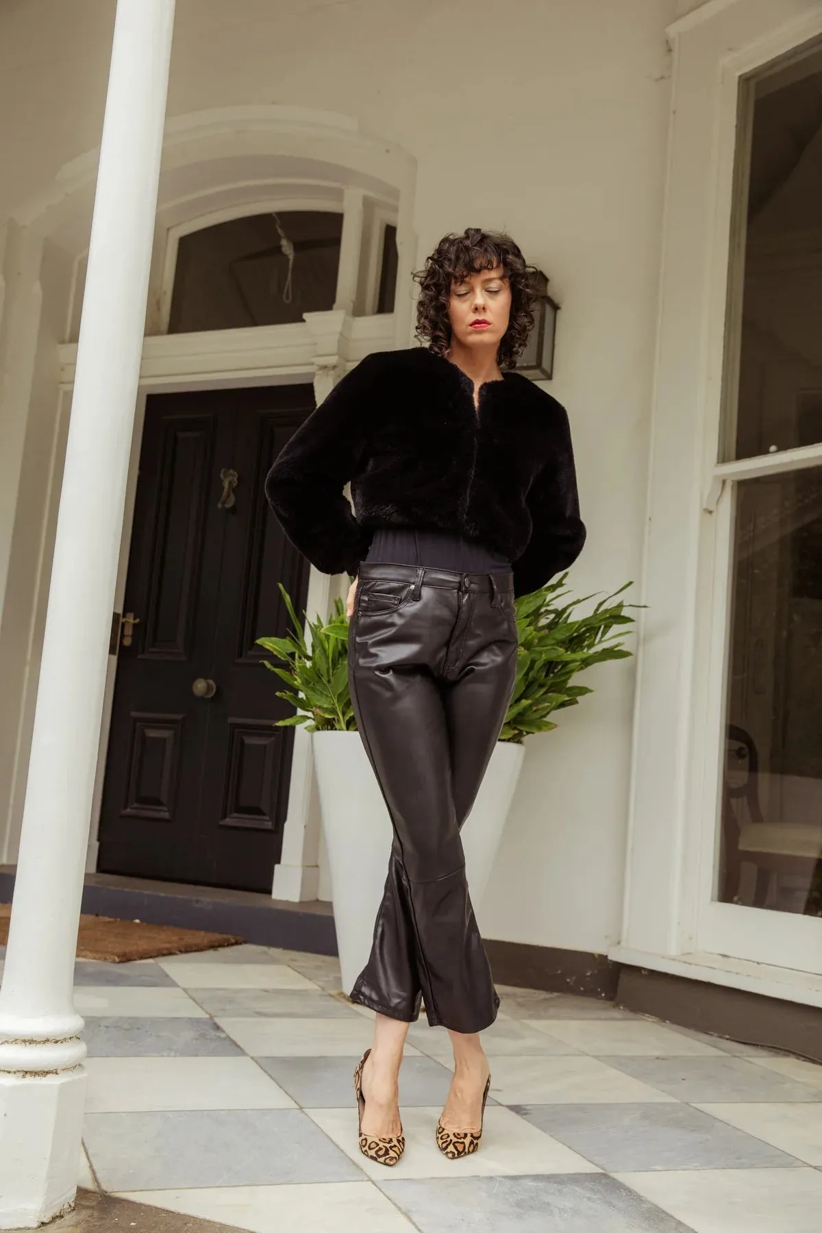 Flint Vegan Leather Jean