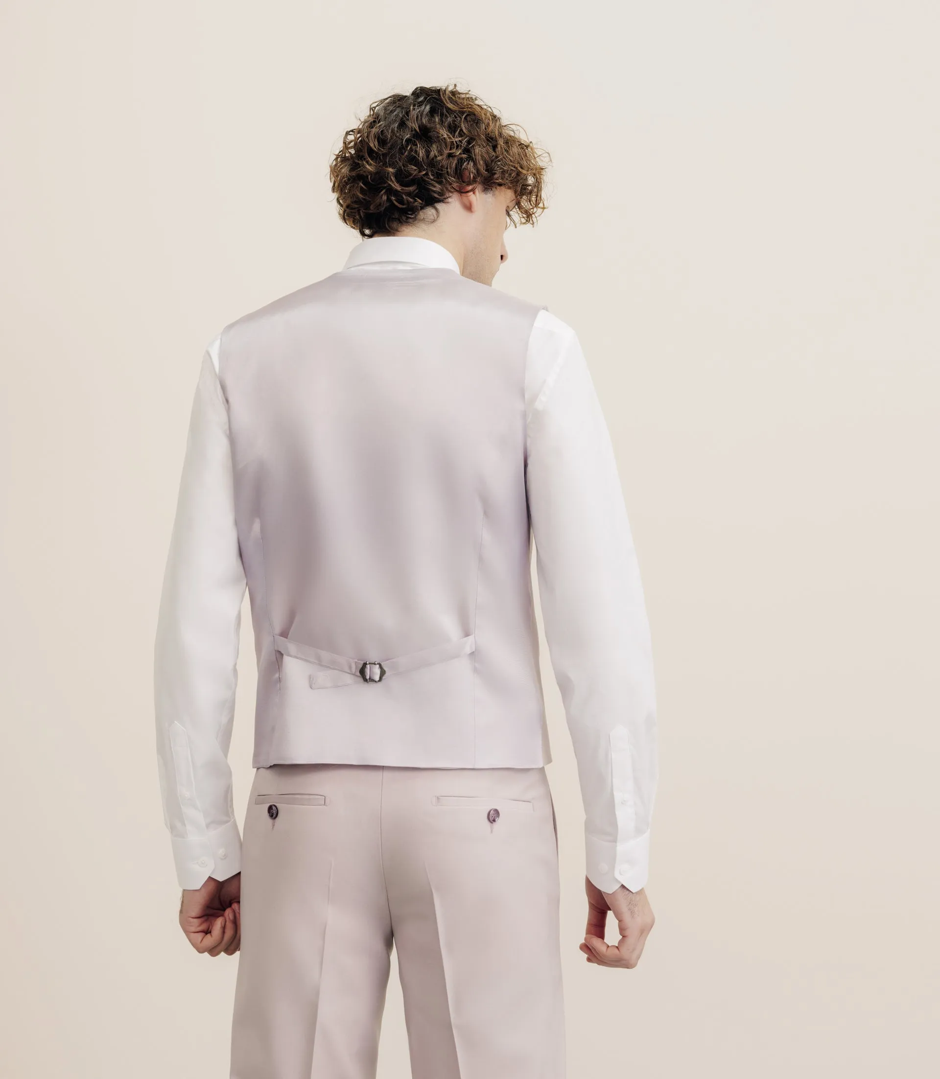 Gilet ville en laine majoritaire rose