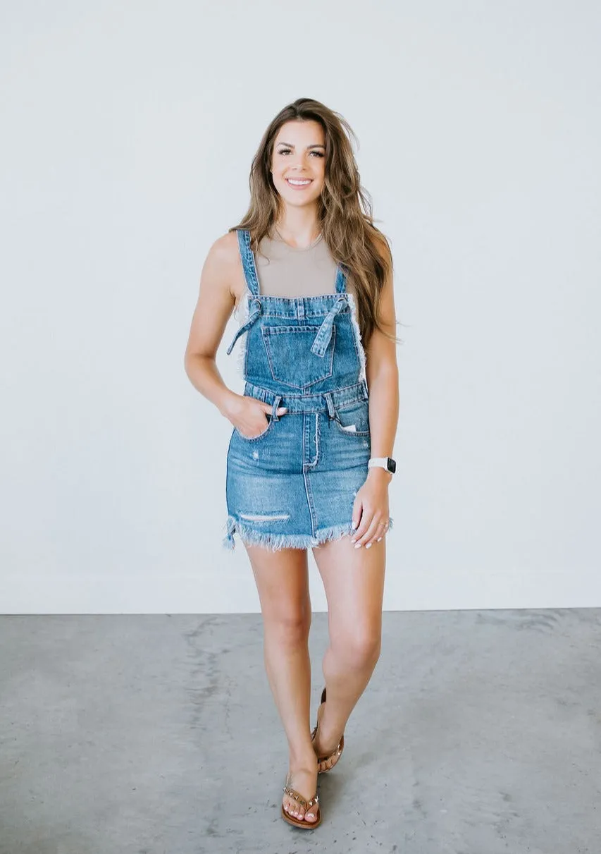 Ginnie Denim Overall Skirt