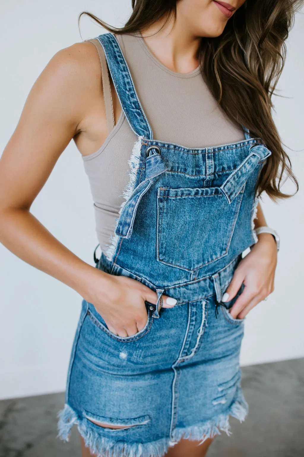 Ginnie Denim Overall Skirt