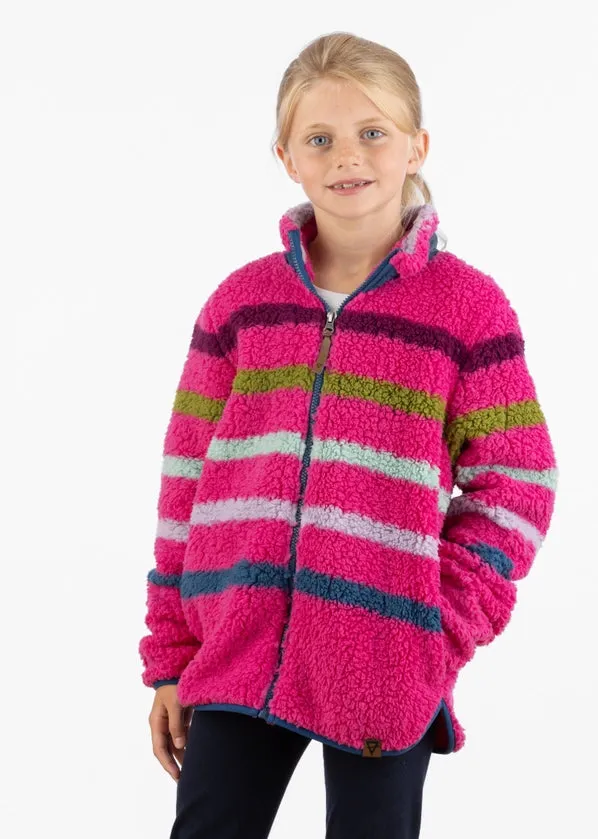 Girls Anissa Sherpa Jacket - Pink