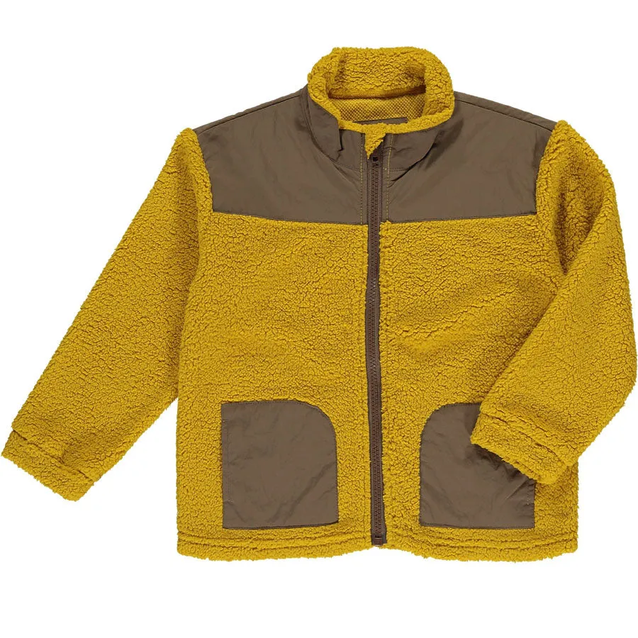 Gold/Brown Husky Sherpa Jacket