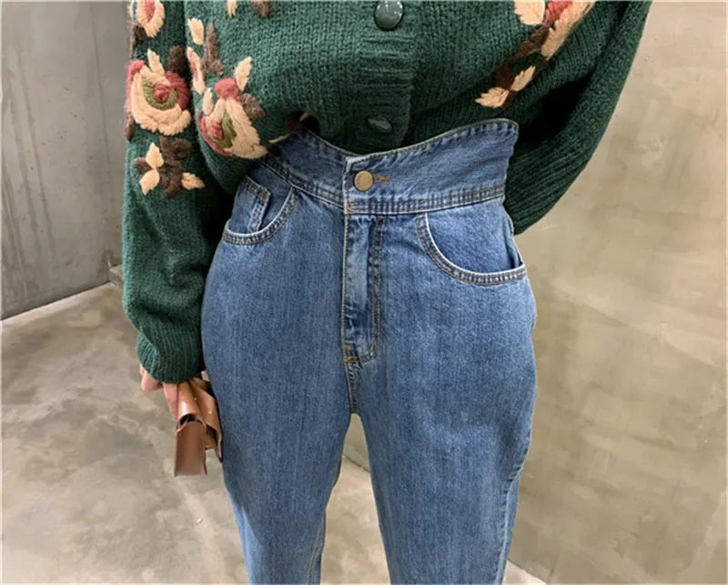 Harem Pants High Waist Loose Denim Jeans