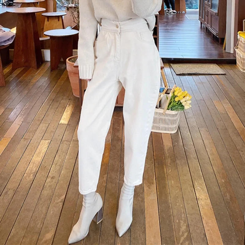 Harem Pants High Waist Loose Denim Jeans