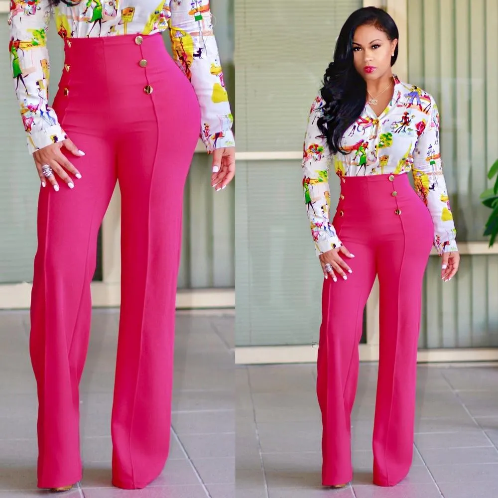High Waist Summer Long Pants