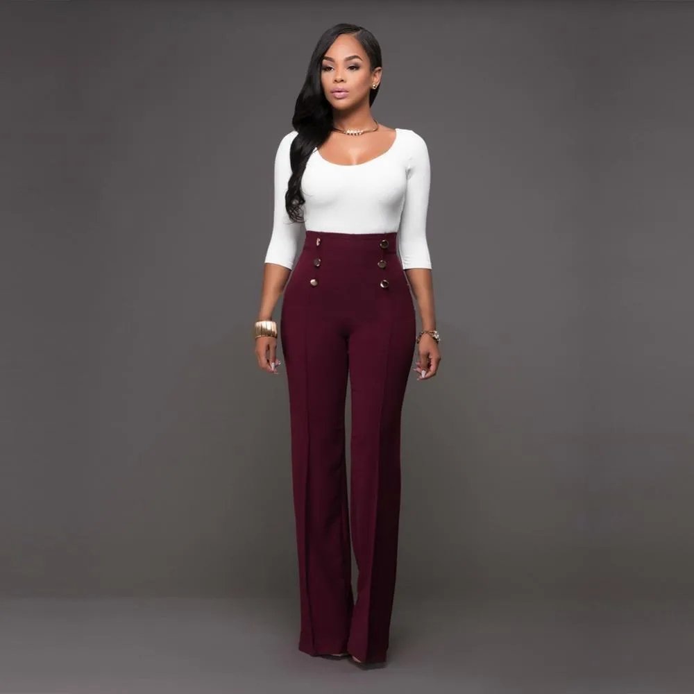 High Waist Summer Long Pants
