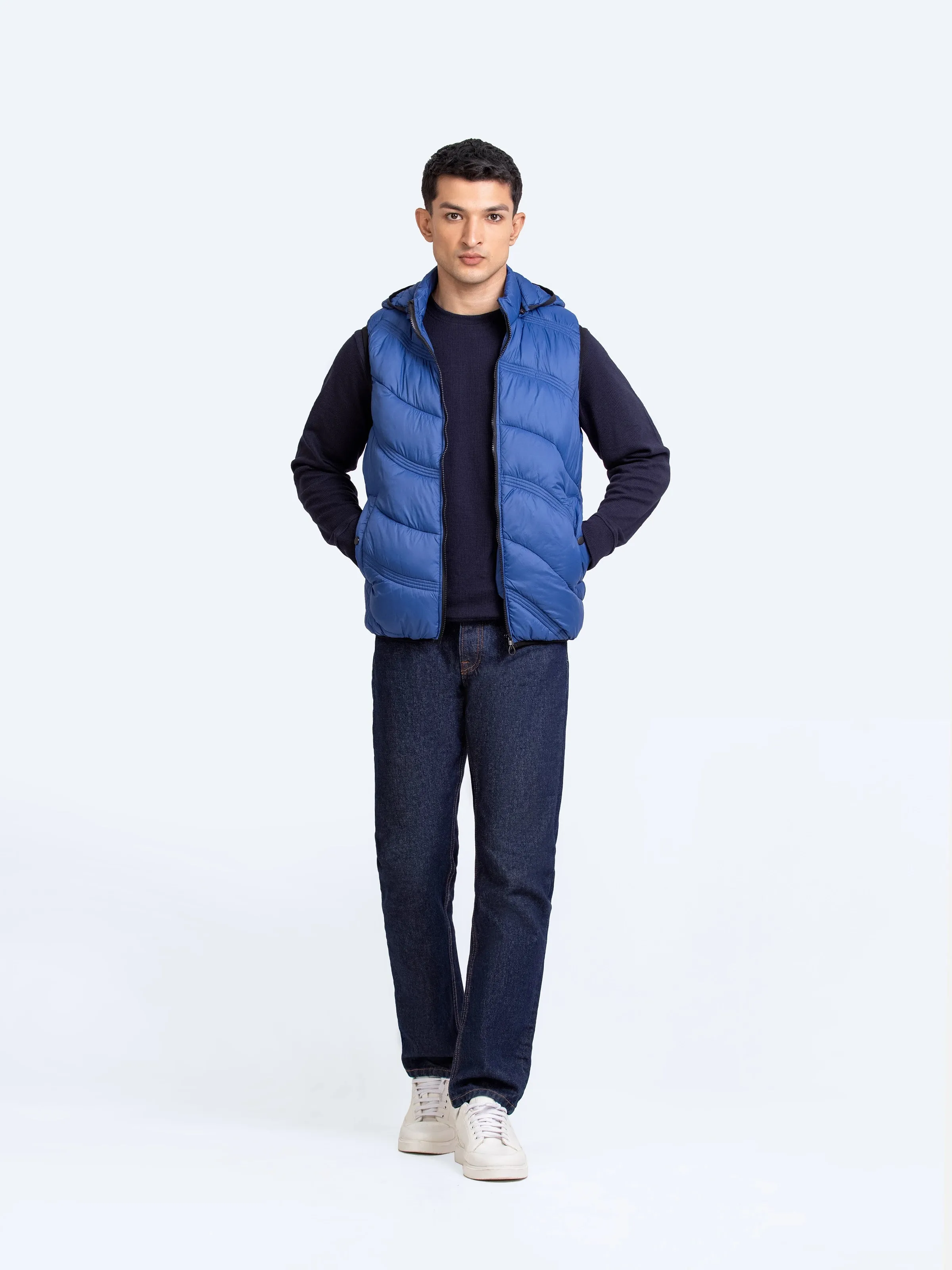 Hooded Poly Gilet - FMTJP24-020