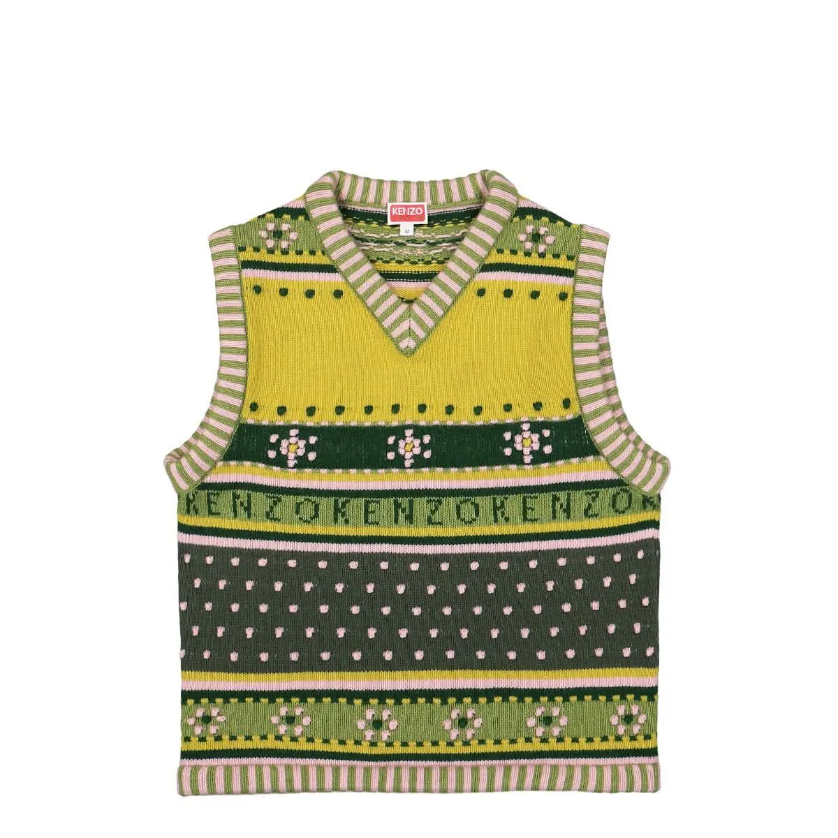 KENZO Fairisle Knitted Jumper Vest