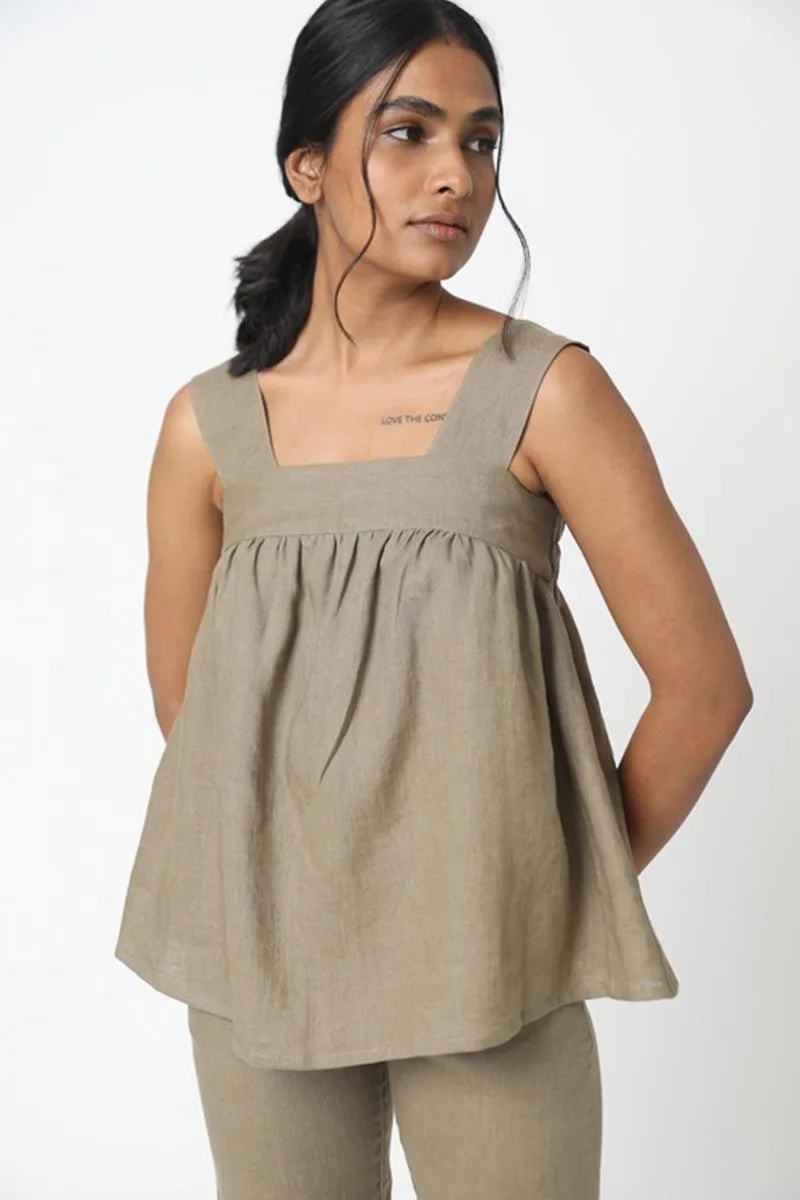 La Jolla Top - Linen