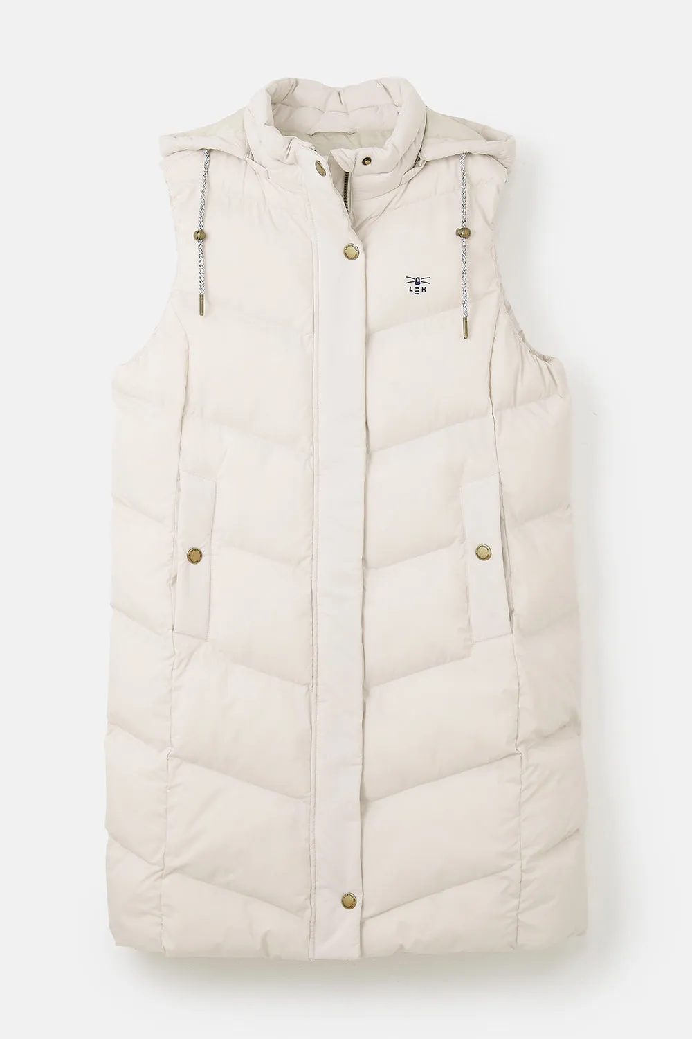 Lighthouse Savannah Ladies Long Gilet - Irish Cream