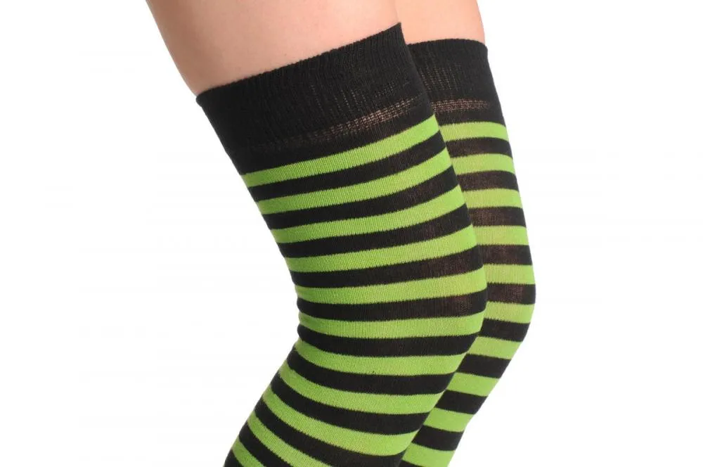 Line Green & Black Stripes