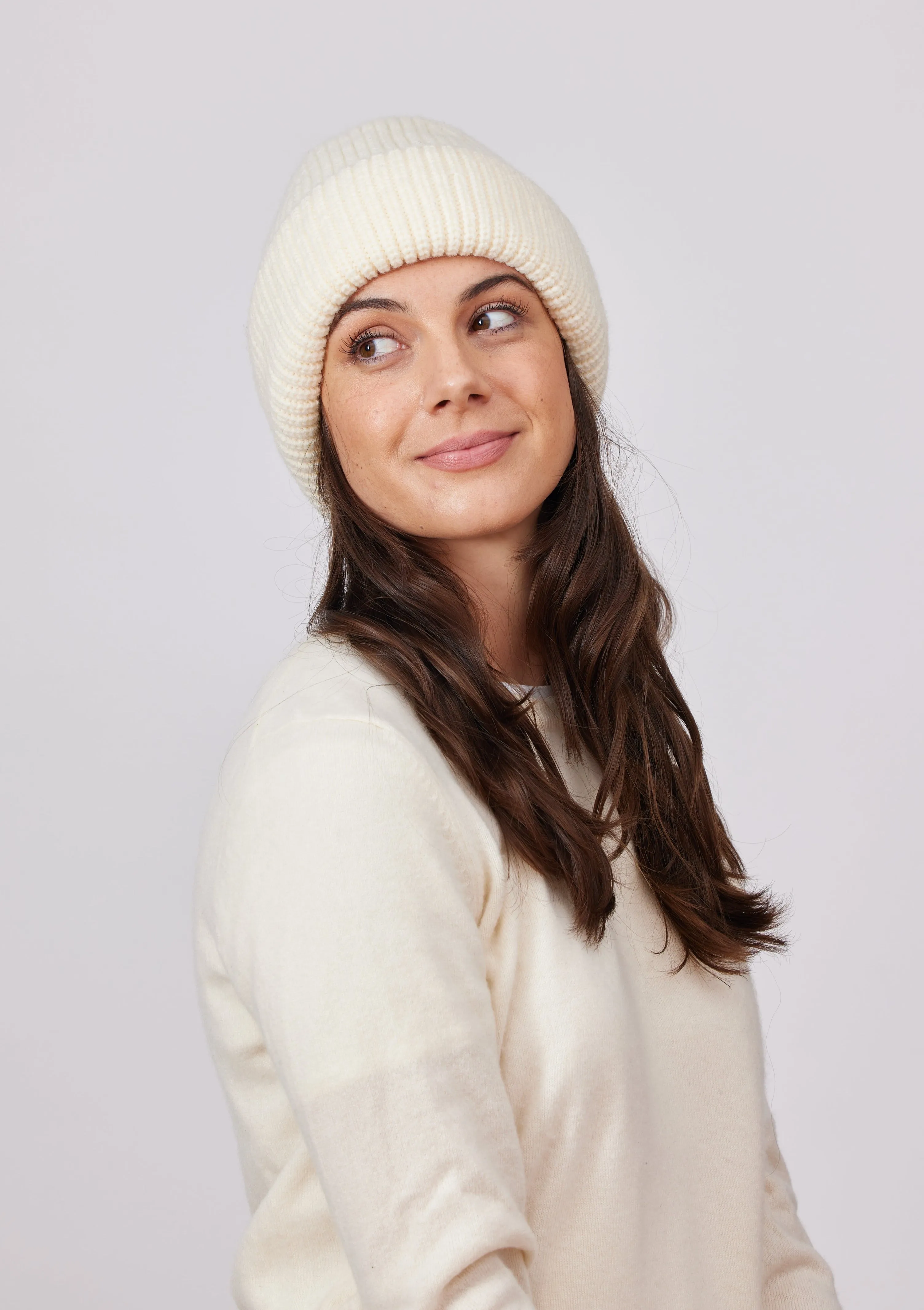 Major Beanie in Ivory
